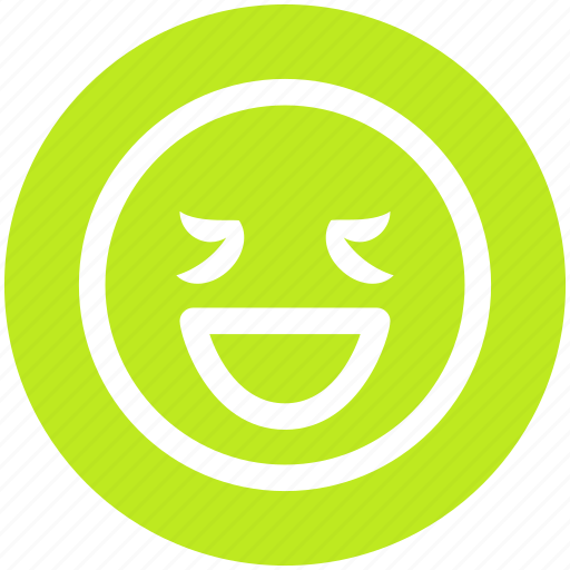 Expression, face, ha, happy, lucky, non-serious person, smiley icon - Download on Iconfinder