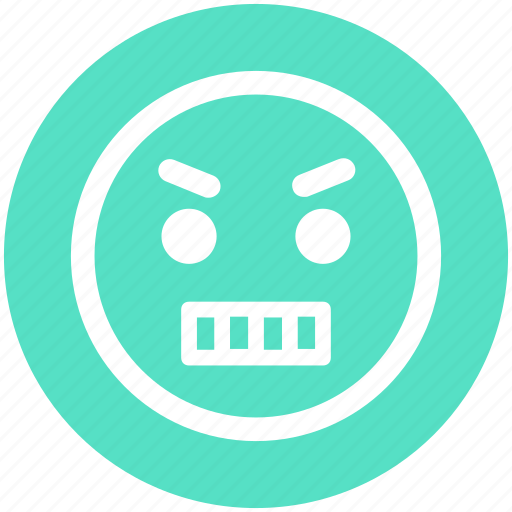 Angry, expression, gaze emoticon, loudly, sad, serious icon - Download on Iconfinder