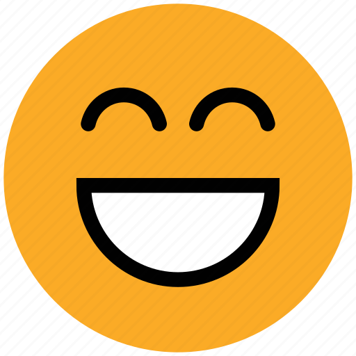 Emoticons, emotion, excited, expression, face smiley, happy, laughing icon - Download on Iconfinder