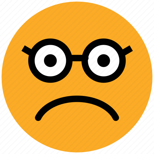 Emotion, expression, geek, glasses face, nerd, nerdy, smiley icon - Download on Iconfinder