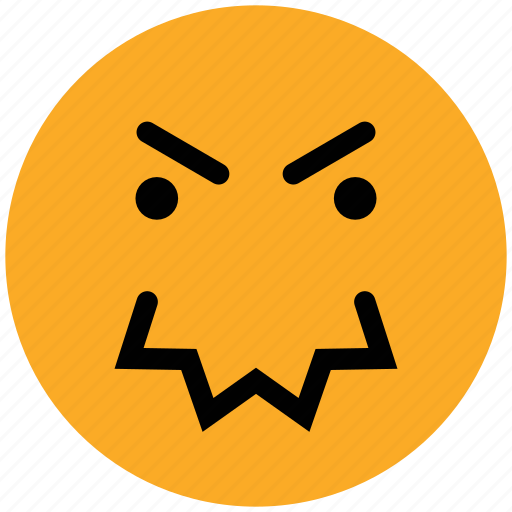 Anger, angry, expression, face, smiley icon - Download on Iconfinder