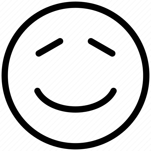 Emoticon, emoticons, emotion, face, happy, nodding, smile icon - Download on Iconfinder