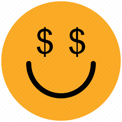 Dollar, dollar on face, emoticons, face, happy, money, smile icon - Download on Iconfinder