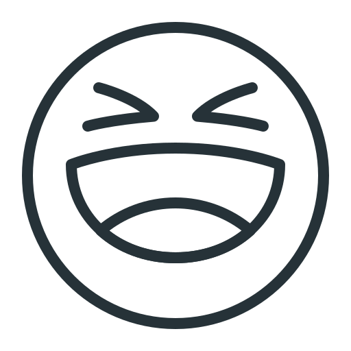 laughing face icon