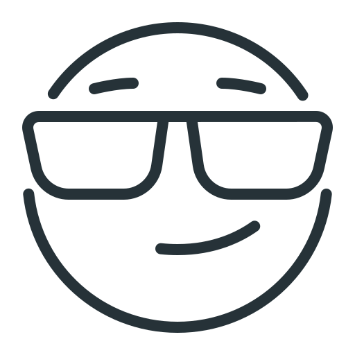 Glasses, smile, smiley icon - Free download on Iconfinder