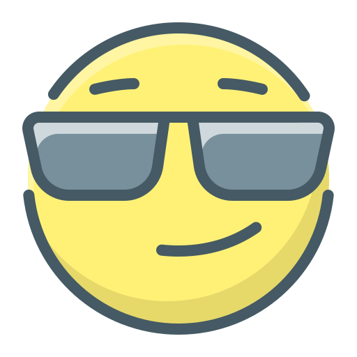 Face, glasses, smile, smiley icon - Free download