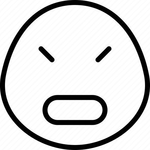Angry, bad, emoji, emoticon, expression, smileys icon - Download on Iconfinder