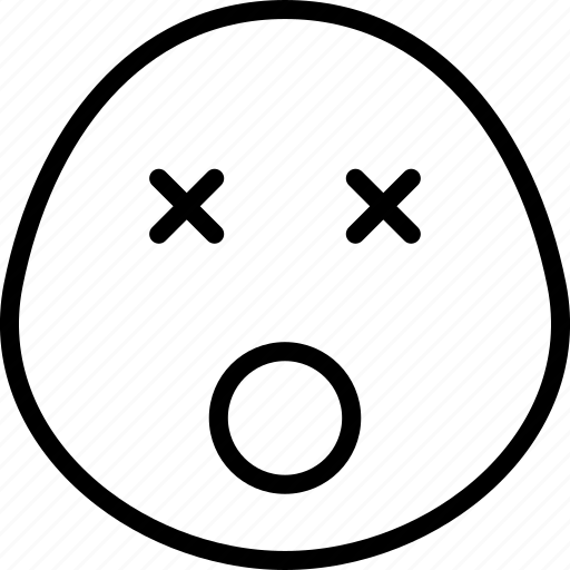 Dead, dizzy, emoji, emoticon, smileys icon - Download on Iconfinder