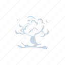 explosion, bomb, fire, fog, smoke, cartoon, space, bubble