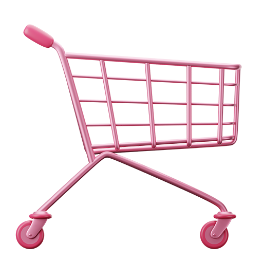 Pink, shopping, cart, 3d 3D illustration - Free download