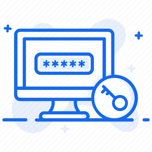 Computer password, computer secret, password key, secure system, system protection icon - Download on Iconfinder