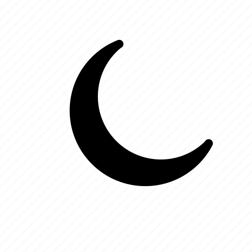 Crescent, forecast, moon, night, waning, weather icon - Download on Iconfinder