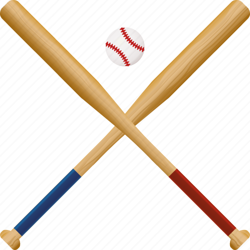 Ball, baseball, bat, club, crossed, equipment, sports icon - Download on Iconfinder