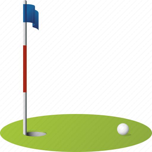 Ball, equipment, flag, golf, hole, sports, green icon - Download on Iconfinder