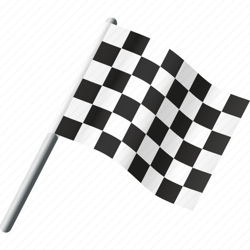 Checkered, equipment, finish, flag, motor sports, racing, sports icon - Download on Iconfinder