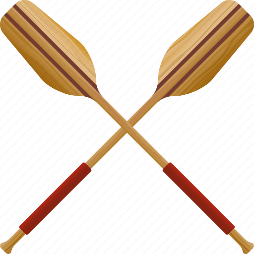Crossed, equipment, oars, paddles, rowing, sports icon - Download on Iconfinder