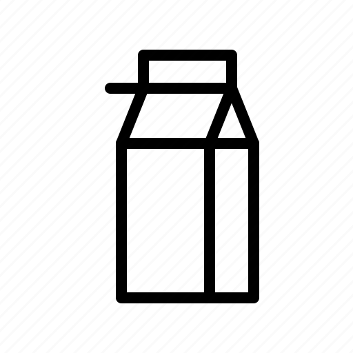 Box, drink, food, milk, snack icon - Download on Iconfinder