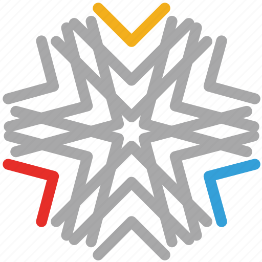 Snow, origami style, winters, snowflake icon - Download on Iconfinder