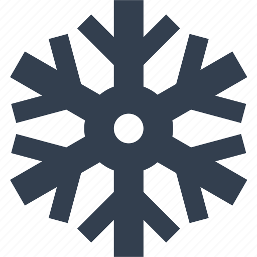 Silhouette, winter, frozen, snow, flake, snowflake, hexagon icon - Download on Iconfinder