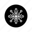 snowflake, geometric, ornament 