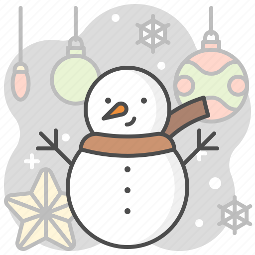 Snowman, christmas ball, star, decoration, ornament, xmas, celebration icon - Download on Iconfinder