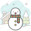 snowman, winter, weather, holiday, xmas, vacation, snow 