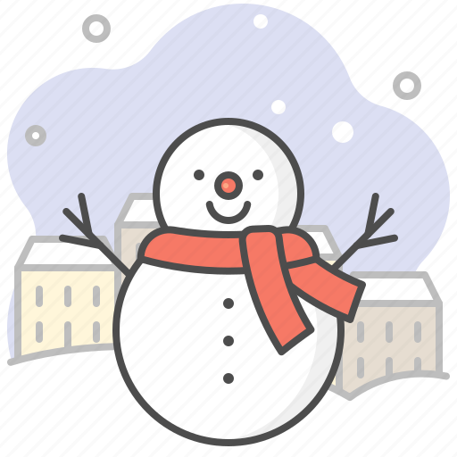 Snowman, town, winter, cold, cute, snow, snowflake icon - Download on Iconfinder
