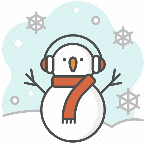 Snowman, earphone, headphone, headset, music, sound, winter icon - Download on Iconfinder