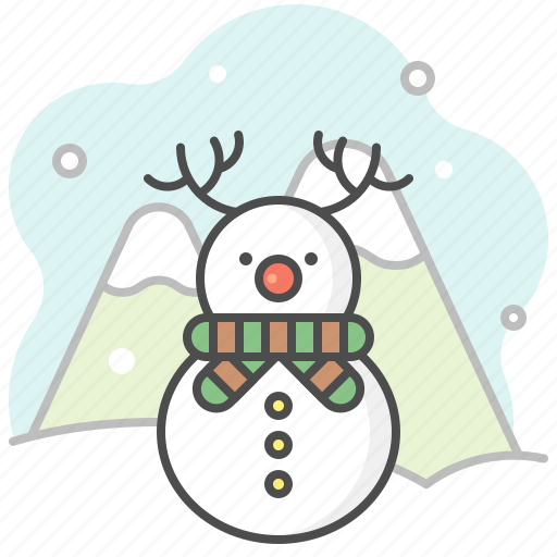 Snowman, christmas, deer, reindeer, xmas, forest, tree icon - Download on Iconfinder