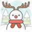 snowman, reindeer, winter, xmas, holiday, snowflake, vacation 