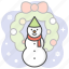 snowman, christmas, decoration, holiday, vacation, santa, celebration 