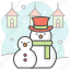 snowman, snow, winter, decoration, ornament, celebration, holiday 