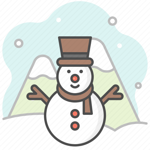 Snowman, winter, snowflake, weather, cold, snow, moutain icon - Download on Iconfinder