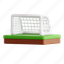 goalpost, soccer, football, ball, sport, goal, field, medal 