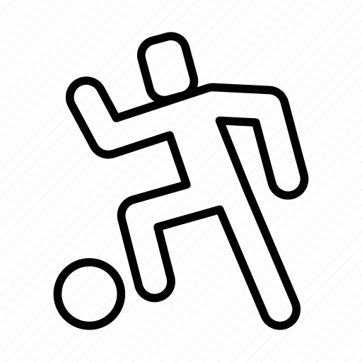 Football, player, gesture, soccer, kick icon - Download on Iconfinder