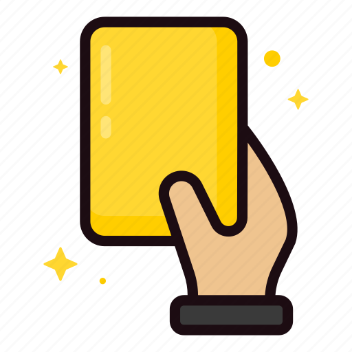 Yellow card, referee, card, penalty, foul, sport, soccer icon - Download on Iconfinder