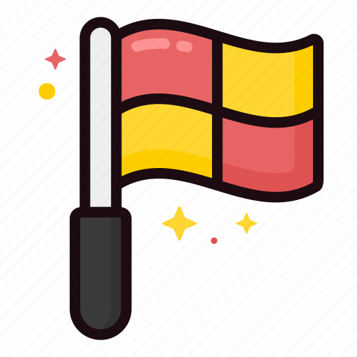 Offside flag, referee, flag, offside, play, sports, sport icon - Download on Iconfinder