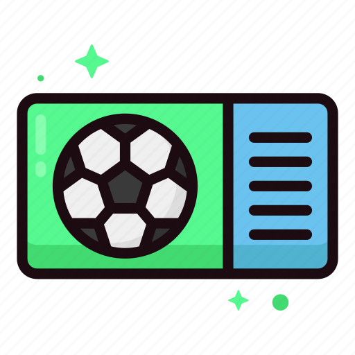 Ticket, tournament, sports, ball, play, player, soccer icon - Download on Iconfinder