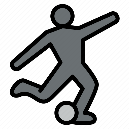 Soccer, player, pose, sport, practice, club, football icon - Download on Iconfinder
