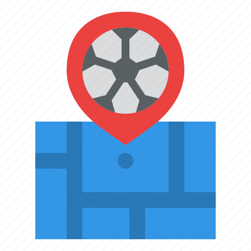 Location, football, soccer, map, match, competition icon - Download on Iconfinder