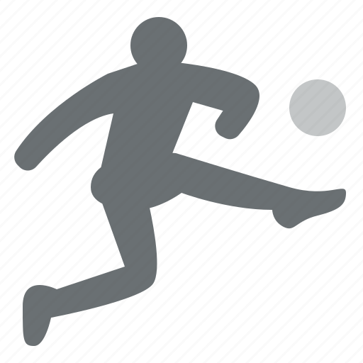 Soccer, player, pose, sport, practice, kick, football icon - Download on Iconfinder