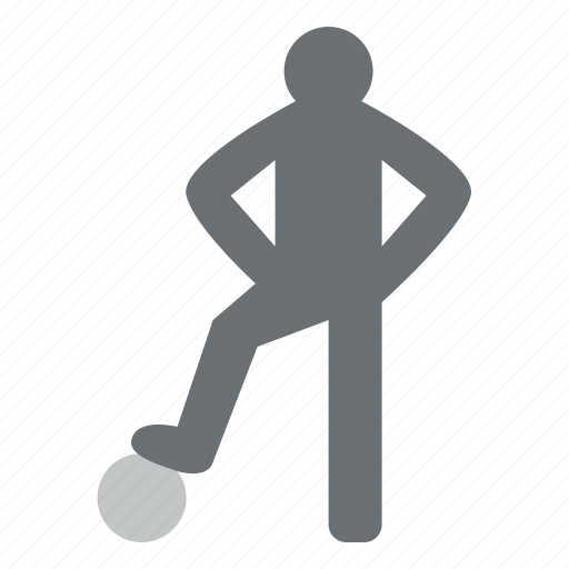 Soccer, player, pose, sport, practice, stand, football icon - Download on Iconfinder