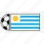 ball, country, flag, football, soccer, uruguay 