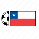 ball, chile, country, flag, football, soccer