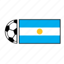 argentina, ball, country, flag, football, soccer