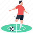 athlete, football player, outdoor game, soccer, sport