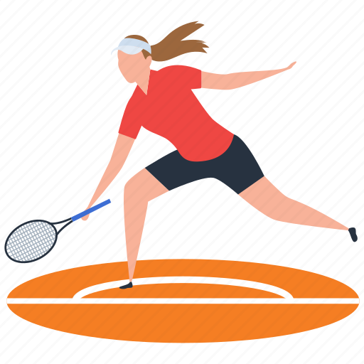 Outdoor game, sport, tennis, tennis court, tennis player illustration - Download on Iconfinder