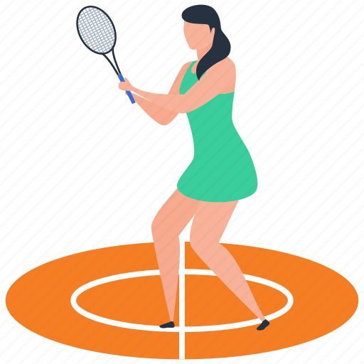 Outdoor game, sport, tennis, tennis court, tennis player illustration - Download on Iconfinder