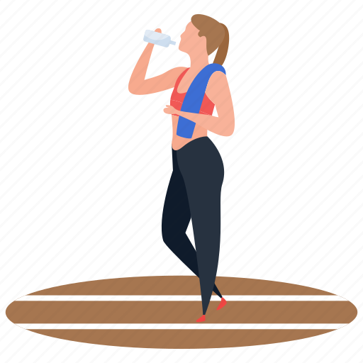 Athlete, games player, gymnastic lady, sportsperson, sportswoman illustration - Download on Iconfinder