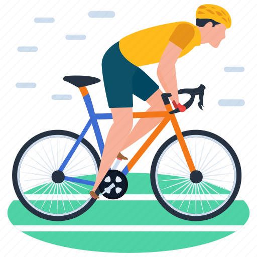Bicycle, cycle rider, cycle sports, cycling, olympic game illustration - Download on Iconfinder